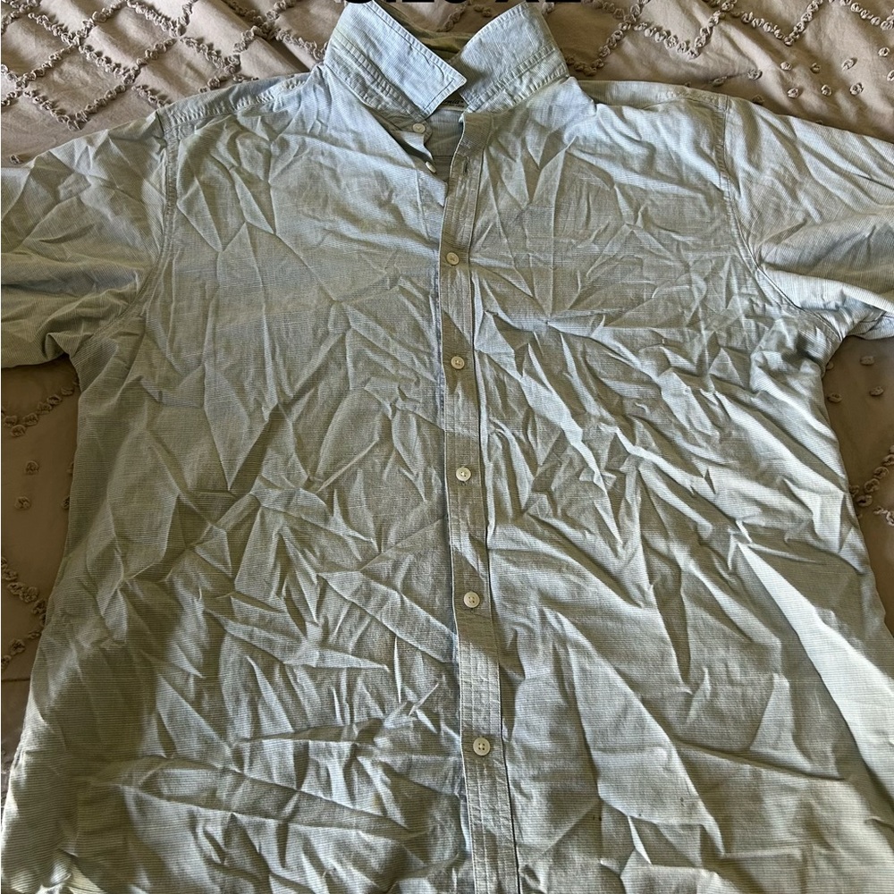 Men's Light Blue Casual Button Down Shirt